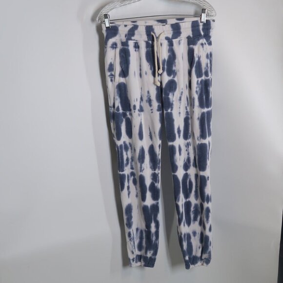 Lou & Grey Pants - Lou & Grey Blue White Tie-dye Sweatpants Joggers Size Small